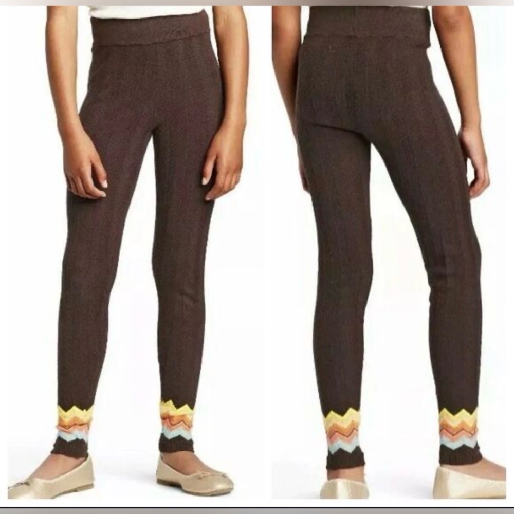 🖤MISSONI GIRLS BROWN SWEATER LEGGINGS SIZE L🖤